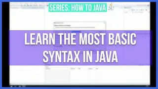 Java Basic Syntax for Beginners