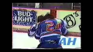 CHL ?. ?, 1982-83 George McPhee,TUL v Jim McTaggart,WCT Tulsa Oilers Wichita Wind