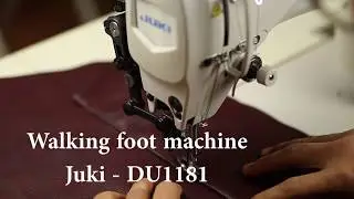 Walking foot sewing machine.JUKI-DU1181N. For stitching heavier materials such as denim and leather