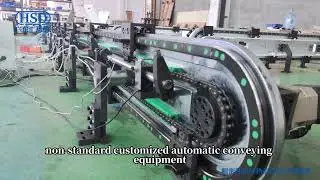 Ring guide track systems, vertical double-track ring guide rail conveyor line, chain conveyor line