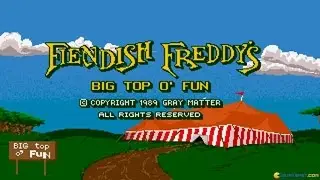 Fiendish Freddy's Big Top o' Fun gameplay (PC Game, 1989)