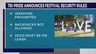 LIST: TriPride Festival security rules, information