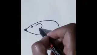 How to draw Rat drawing #easy #simple #drawing #shorts