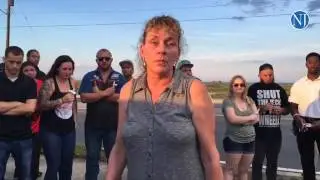 VIDEO: About 100 people gathered to honor Craig Devine who was killed in a hit-and-run crash after a