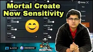 Mortal Create New Sensitivity | Mortal No Recoil Sensitivity | Mortal Pubg Mobile