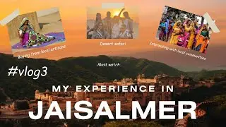 #part3 | First Day in Jaisalmer 🏜️ | Camel Ride, Jeep Safari & Magical Desert Night ✨