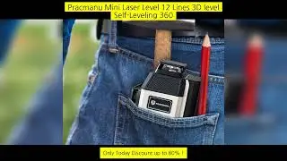 Pracmanu Mini Laser Level 12 Lines 3D Level Self-Leveling 360&deg; Horizontal And