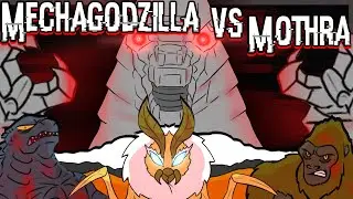 Godzilla GVK | Мехагодзилла против Мотры! (Godzilla Comic Dub)