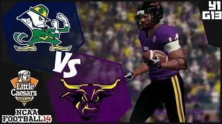 NCAA Football 14 Minnesota State Mavericks Dynasty- Year 1 Little Caesars Bowl vs Notre Dame Irish