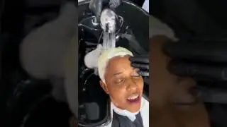 Dark Skin Women With Platinum Blonde Hair