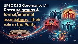 UPSC GS 2  Governance L1 | Pressure groups & formal/informal associations - their role in the Polity