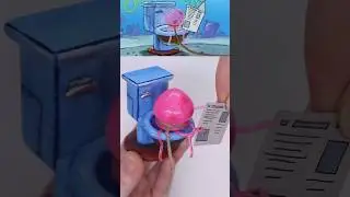 Making SpongeBob Jellyfish with 3D pen 스폰지밥 해파리 만들기