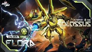 MARVEL Super War - Groot Flora Colossus Epic Skin Trailer Preview Galery Colector Skin Release 27 04