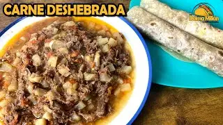 Como Hacer Carne Deshebrada con papas | Burritos de Carne Deshebrada | FACIL Y RAPIDO | DELMA MILLAN
