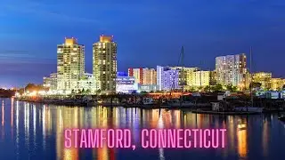 Beautiful Aerial View Of Stamford, Connecticut