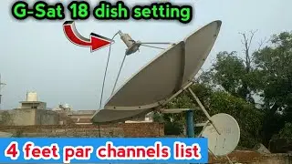 gsat 18 satellite channels list | 74e dish setting | G-Sat | gsat 74e dish setting