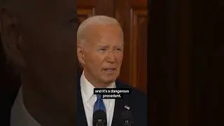 Biden reacts to Supreme Court-Trump immunity ruling #shorts