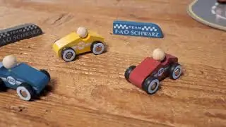 FAO Schwarz Wood Race Track Set