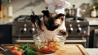 Cat cokking video 😂😂😂