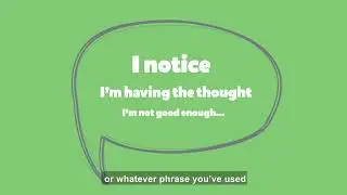 Noticing thoughts exercise