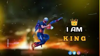 I AM KING FF  !!  24goldn mood ft song  !!   free fire roek ff video  !!