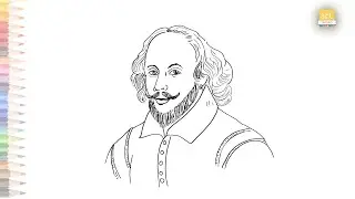 William Shakespeare drawing video | How to draw Shakespeare step by step