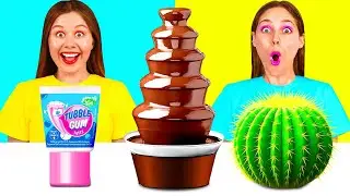 Шоколадный Фонтан Челлендж | Фантастические Лайфхаки с Едой c Fun Tun