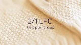 2/1 LPC (left purl cross) 2 ways