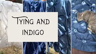 Tying and Dyeing with a Pre-Reduced Indigo Vat : Creating with Indigo : Tie-Dye Duvet Cover Art