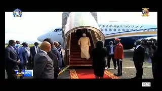 SOMMET DES CHEFS D'ÉTAT DE LA CEEAC  - Arrivée du Maréchal à Libreville