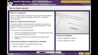 HCGTV: Haugen Academy - Release of Information (ROI): Responding to a Subpoena