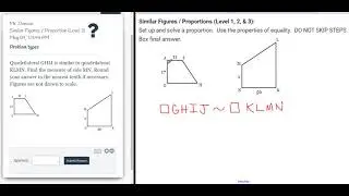 Similar Figures / Proportion (Level 3)