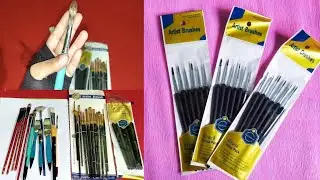 বিভিন্ন ধরণের ব্রাশের দাম ও ব্যবহার||Hand Paint Brush price in BD||হ্যান্ডপেইন্ট করার তুলি