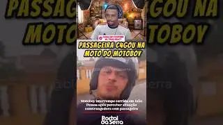 MOTOUBER INTERROMPE CORRIDA 😳 PASSAGEIRA SUJA O BANCO E GERA REVOLTA 😂💩 #shorts