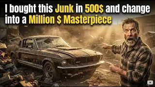 ASMR Car Restoration: 1967 Shelby GT500 from Abandoned Condition to Looking New