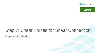 Composite Bridges: Shear Forces for Shear Connection
