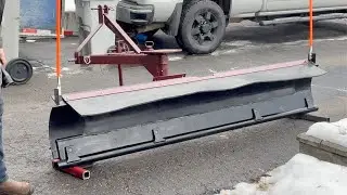 Build A Three Point Hitch Snow Plow Part 2 -completed and 'piped'