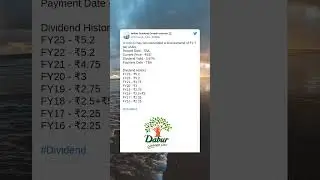 Dabur Ltd has recommended a final dividend for FY 2023. #Dabur #Dividend (4 May 2023)