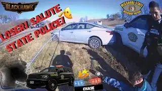 Missouri STATE POLICE Dont F**kAROUND! Perp in STOLEN NISSAN Crash On Purpose | Gets A**BEAT & TASED