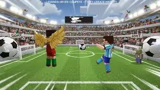 Minecraft Football Match Legends Epic Showdown #ronaldo #minecraft #messi  #ishowspeed #viralshorts