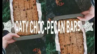 OATY CHOC-PECAN SNACK BARS 🍫 VEGAN + GF + RSF