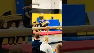 Level 6 Mock Meet -9.7 😍 #gymnast #fun #balancebeam #gymnatics #backhandspring  #usagymnastics