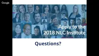 Applying to the NLC Institute: Q&A