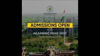 Admissions Open | Jindal Global Law School | Academic Year 2022