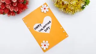 DIY Handmade Valentine's Day Greetings Card Making | Valentines Day Paper Crafts | Easy Paper Crafts