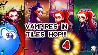 💥🦇 Vampire girls are playing Tiles Hop (Episode 4) Top Games 🦇💥