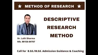 Descriptive Research Method