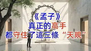 你的人生是“上坡路”還是“下坡路”？孟子2000年前就給出了答案。 真正的高手，都守住了這三條“天規”  #國學 #孟子 #人生哲學 #認知提升 #內心强大