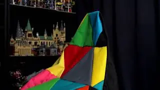 Puff Poltrona Sacco Keiko Patchwork in tessuto Poliestere Impermeabile