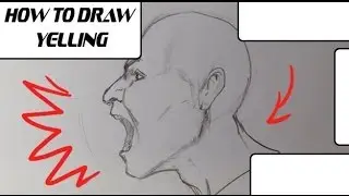 How to Draw Yelling - Easy Drawings